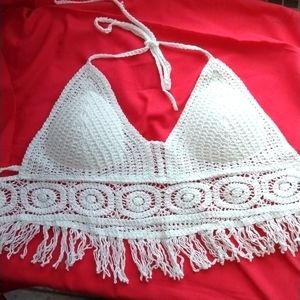 Shein White Knitted top